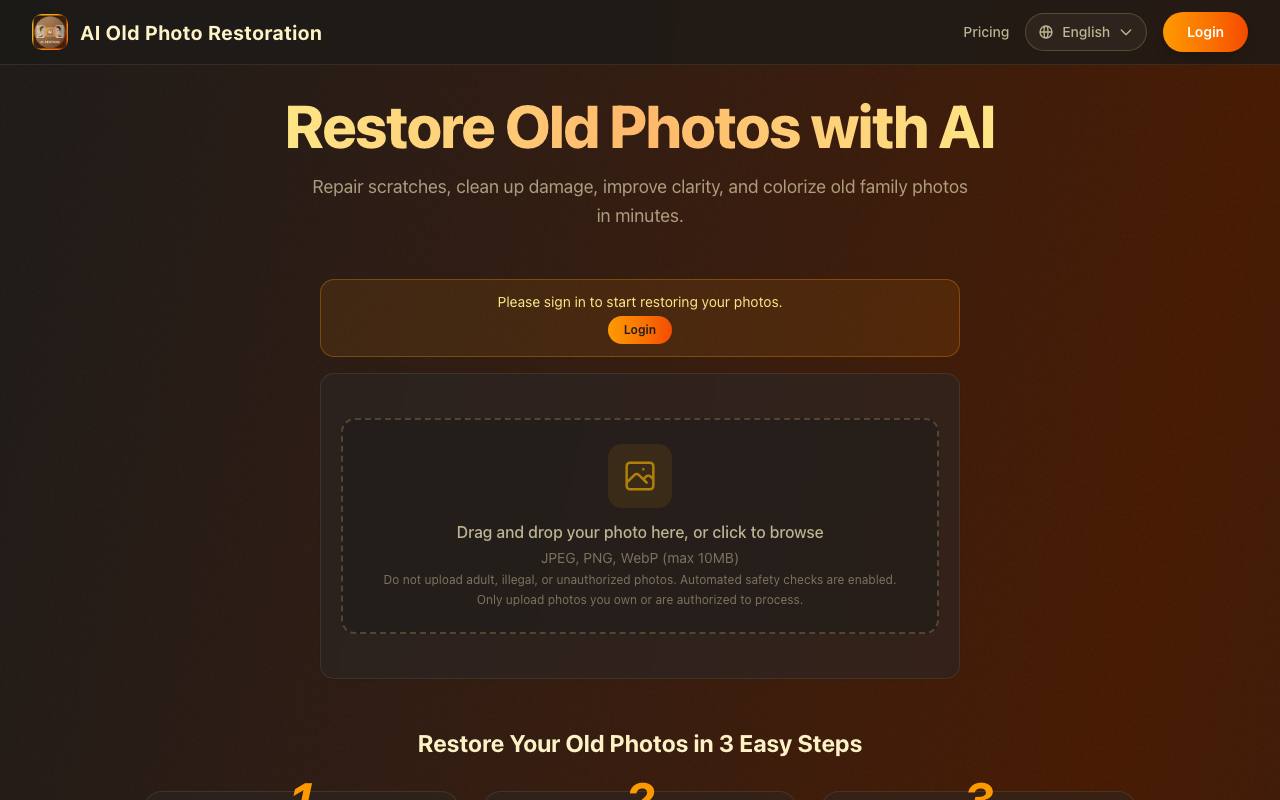 AI Old Photo Restoration screenshot