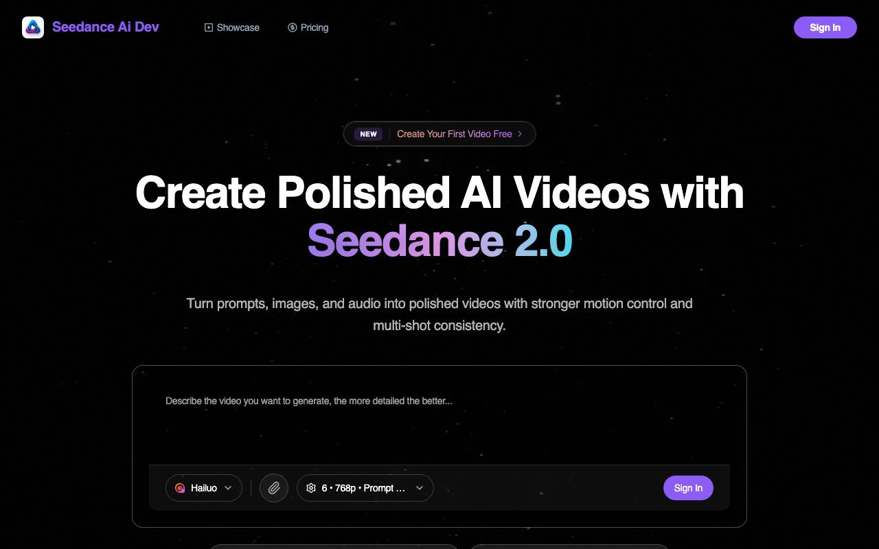 Seedance Ai Dev screenshot