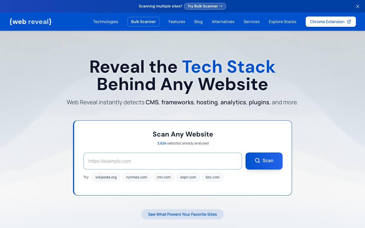 Web Reveal screenshot