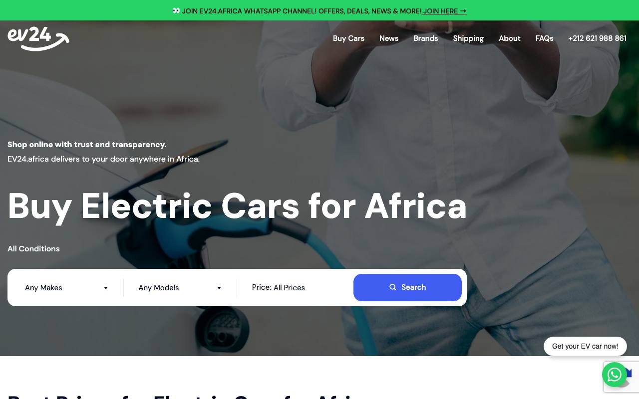 EV24.africa screenshot