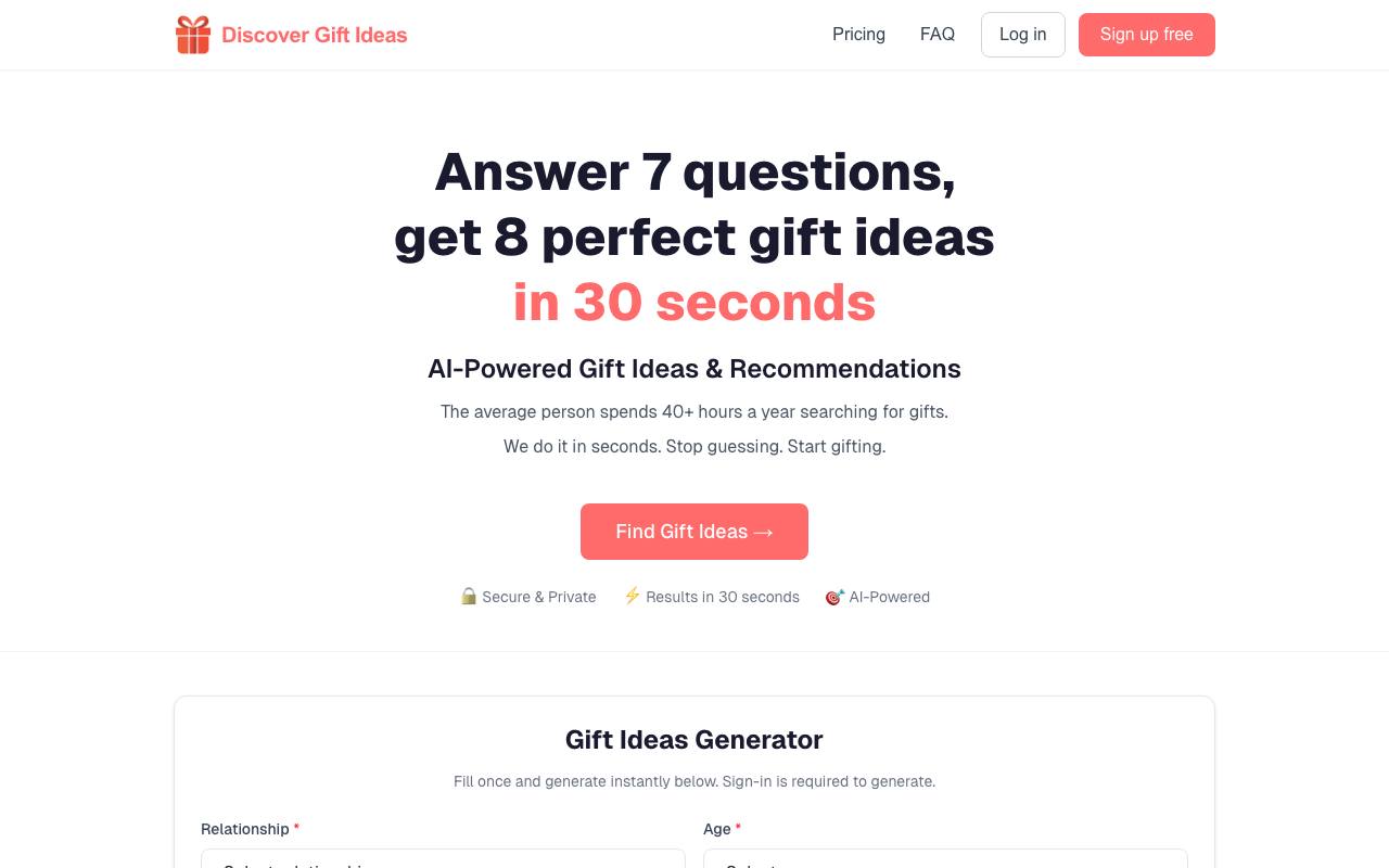 Discover Gift Ideas screenshot
