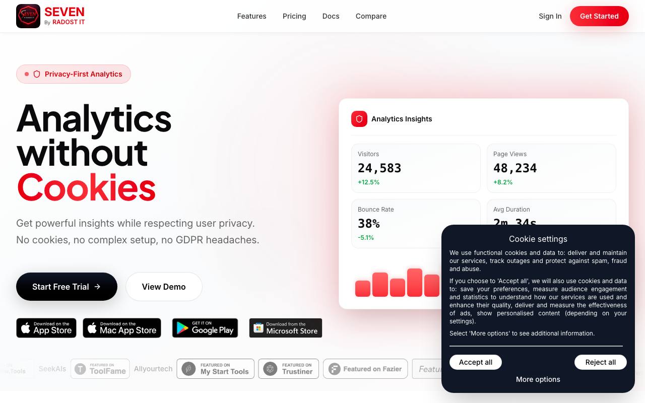 Seven by Radost IT screenshot