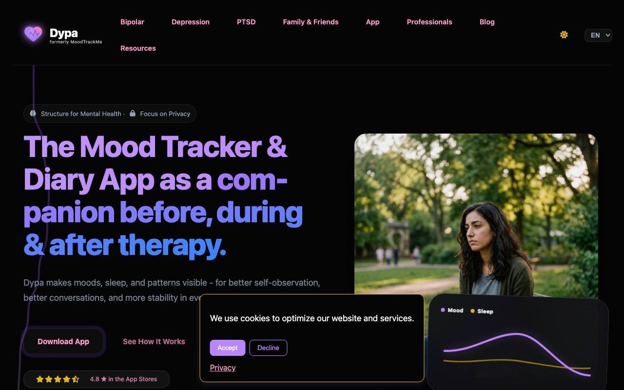 MoodTrackMe screenshot