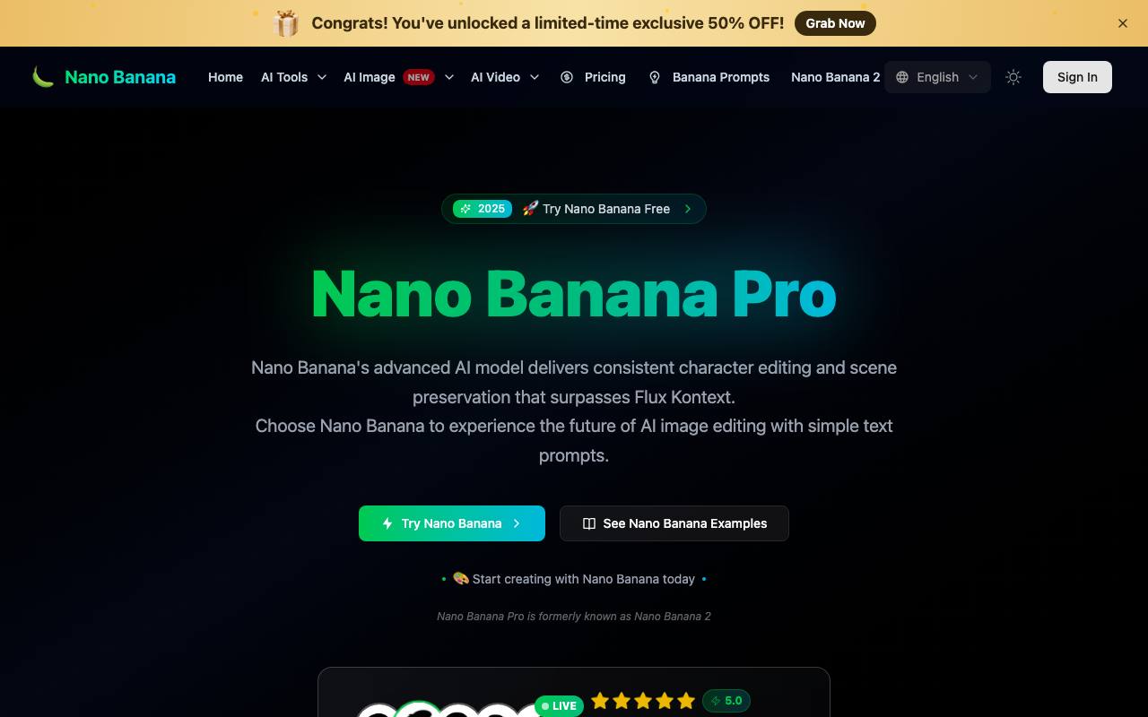 Nano Banana screenshot