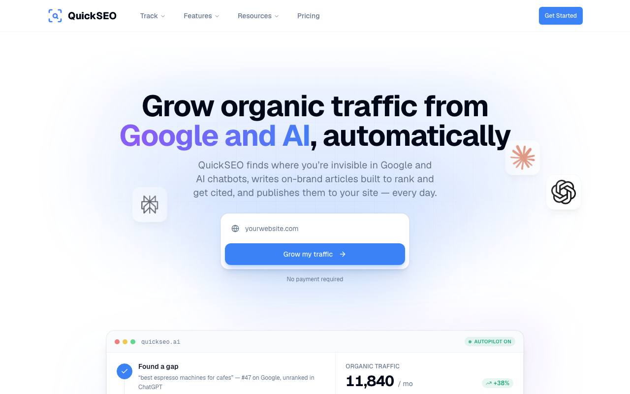 quickseo.ai screenshot