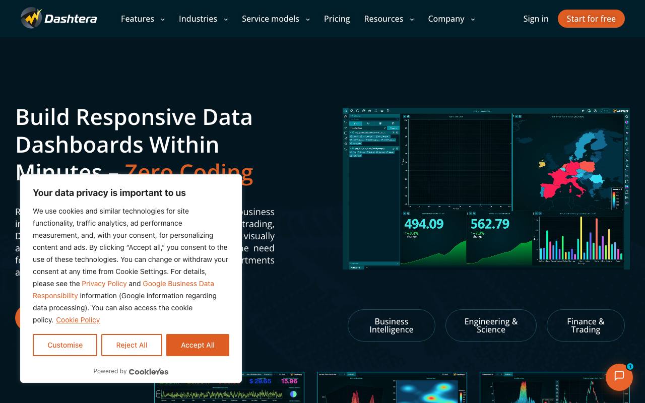 Dashtera screenshot