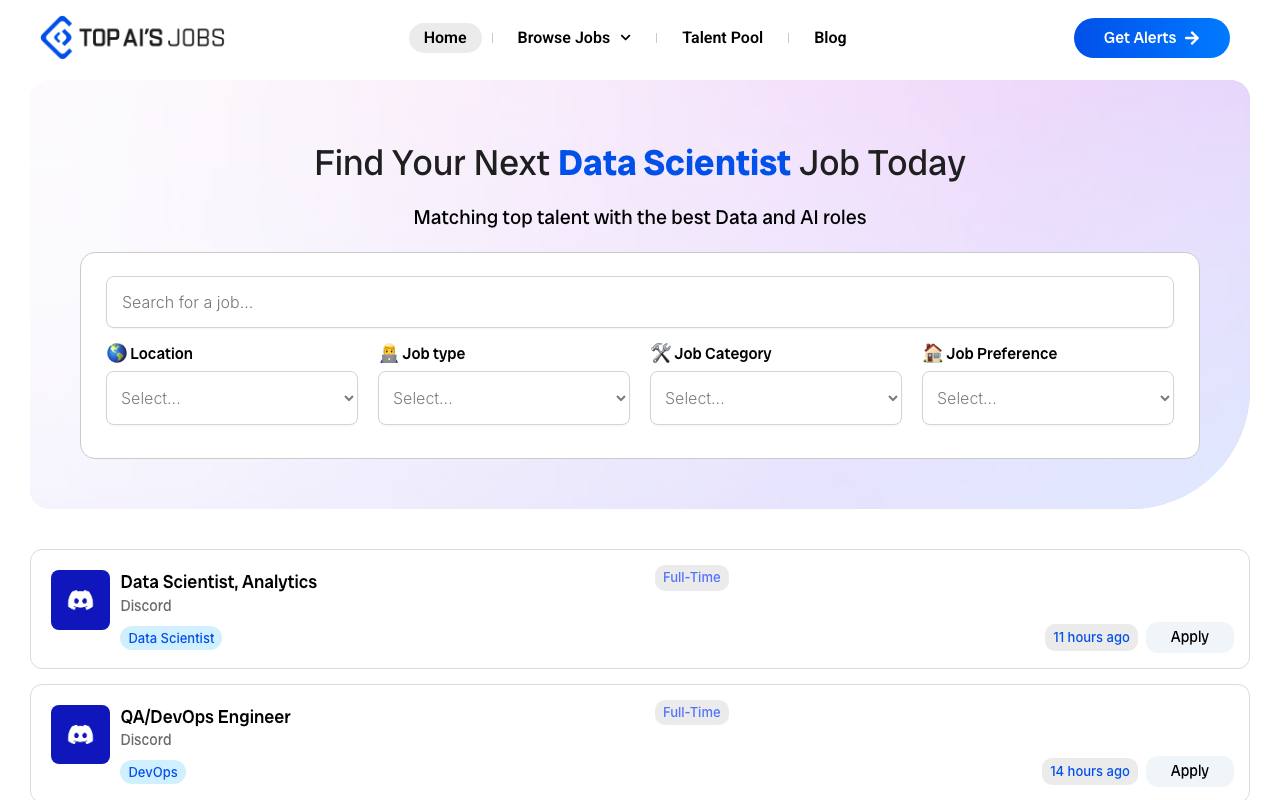 Top AI’s Jobs screenshot