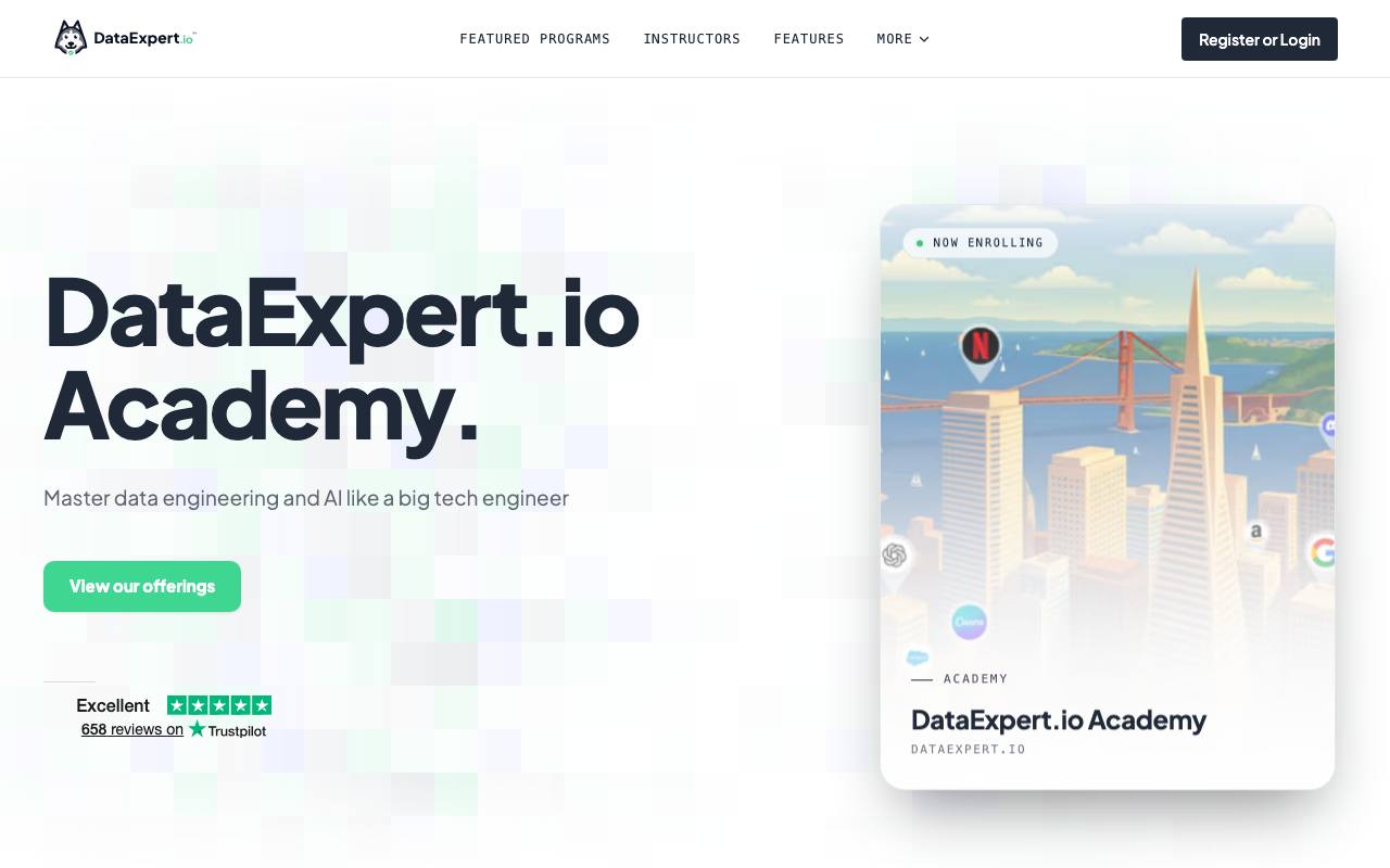 DataExpert.io screenshot