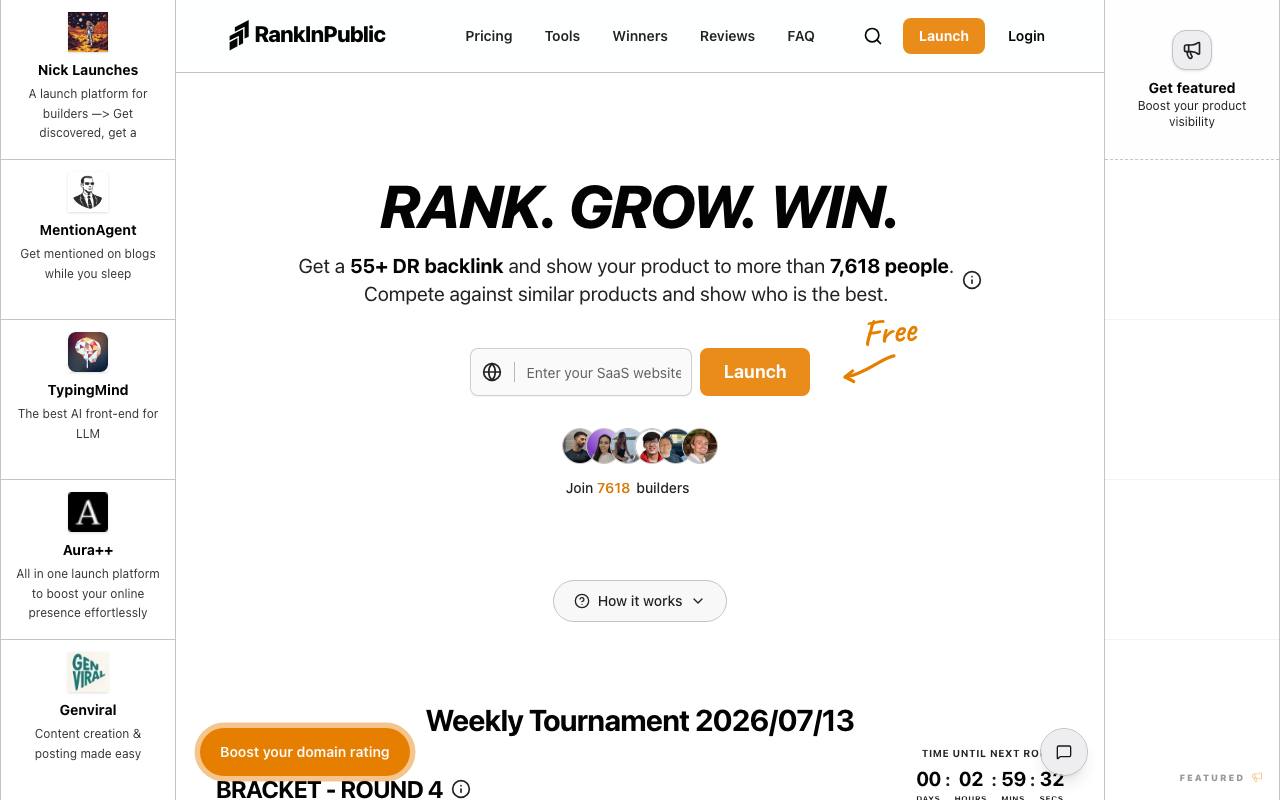 RankInPublic screenshot