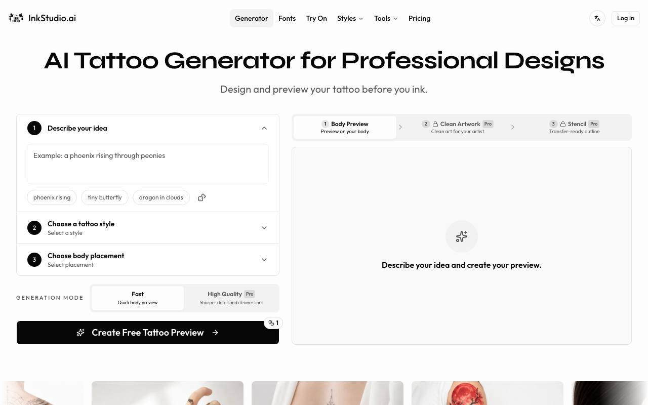 InkStudio.ai screenshot
