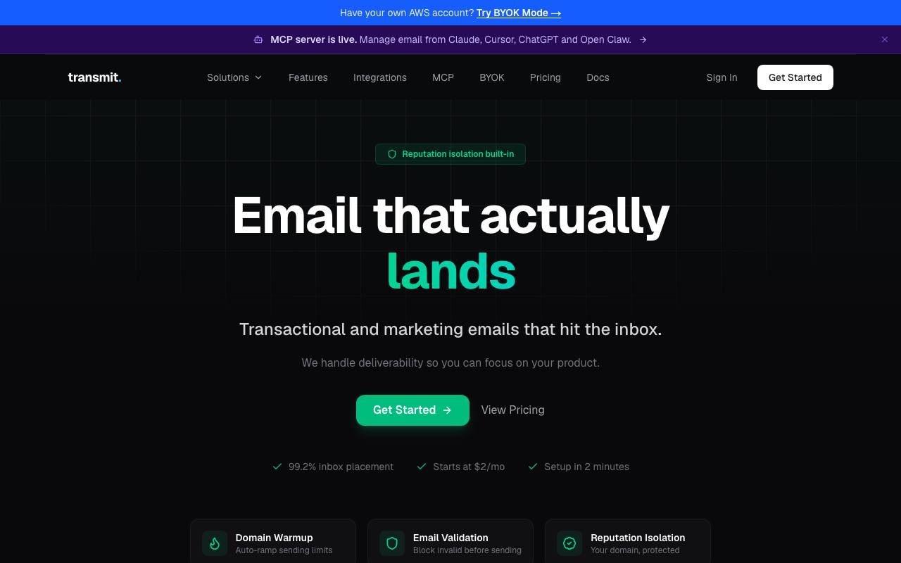Transmit screenshot