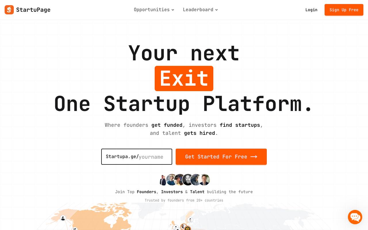 Startupage screenshot