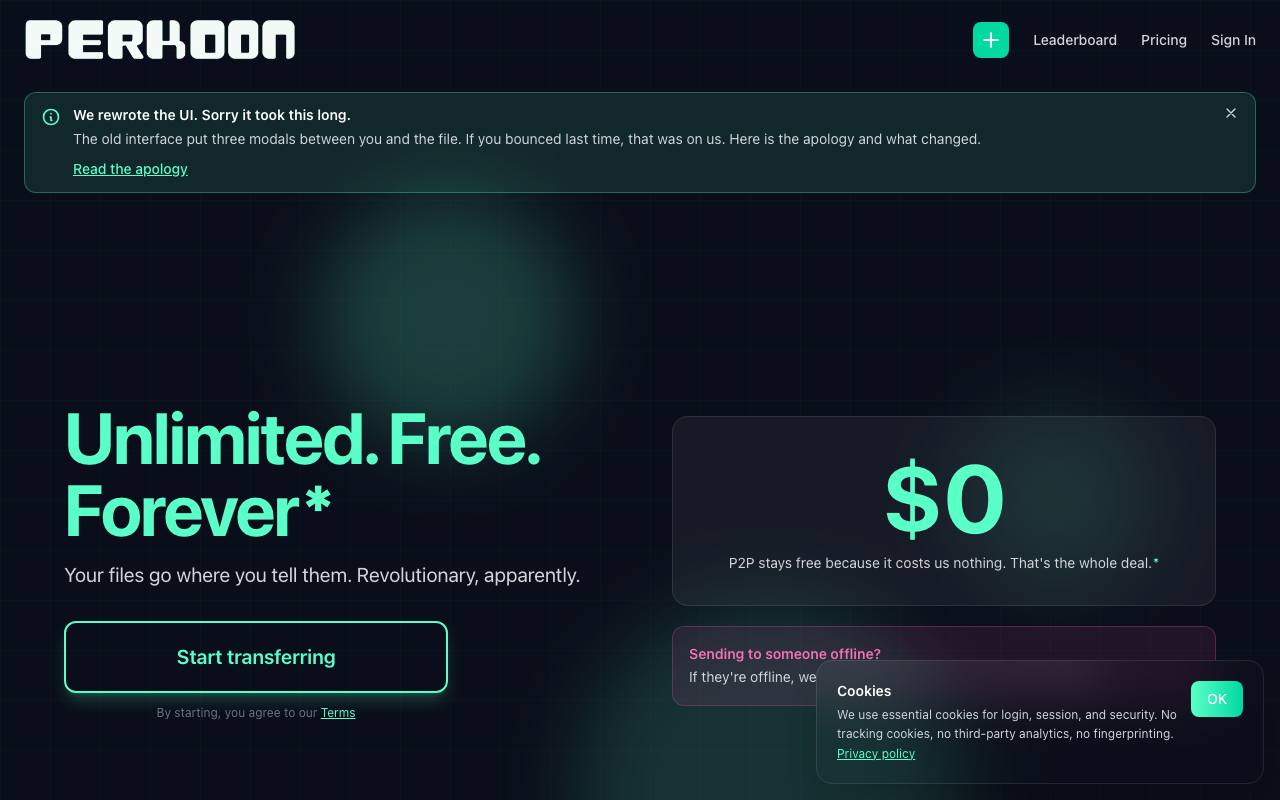 Perkoon screenshot