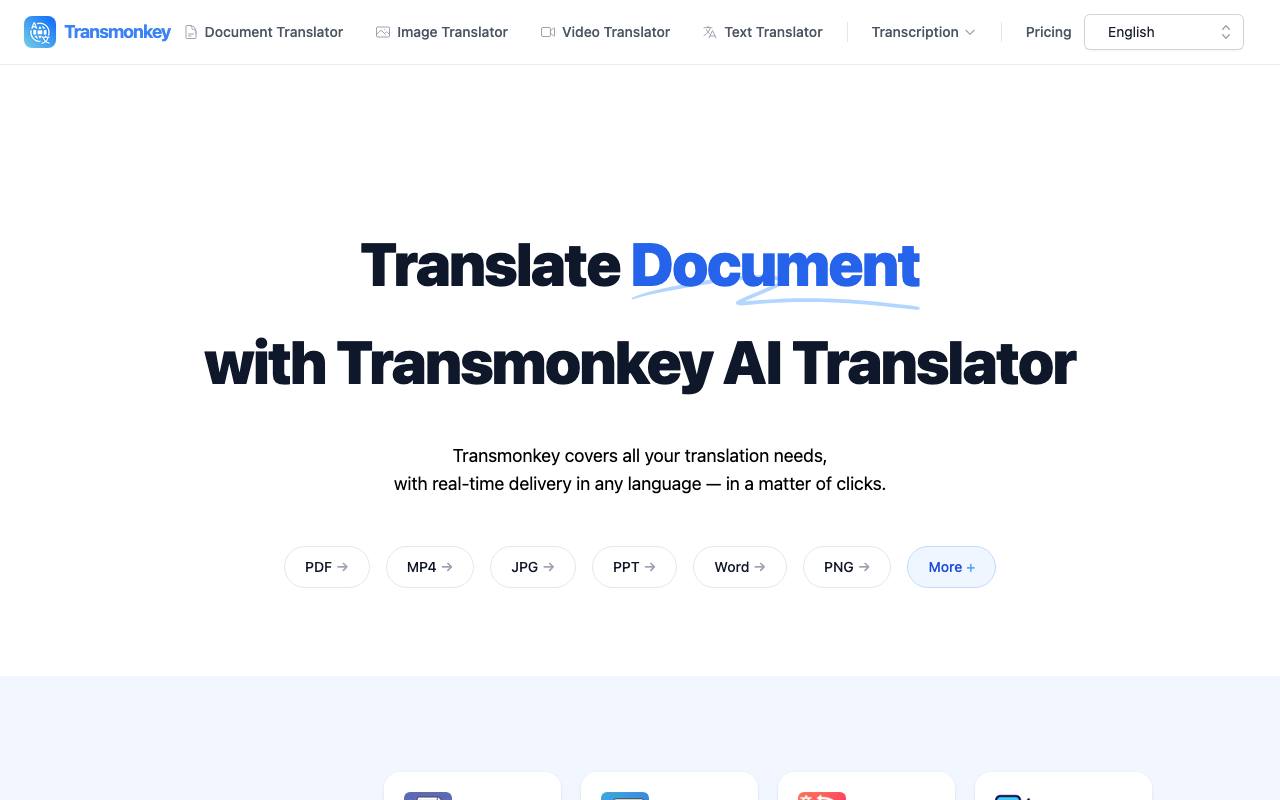 Transmonkey screenshot