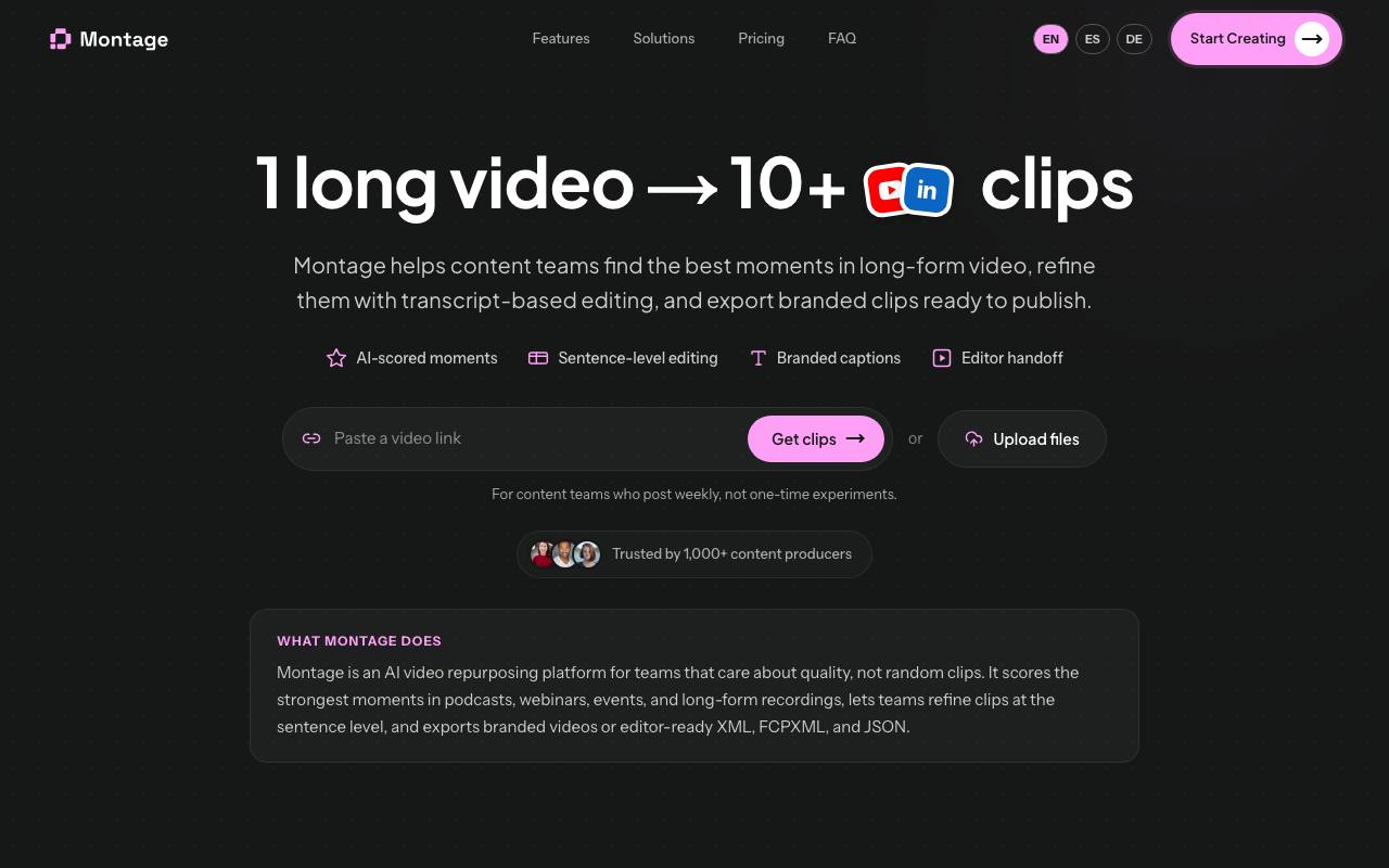 Montage.app screenshot