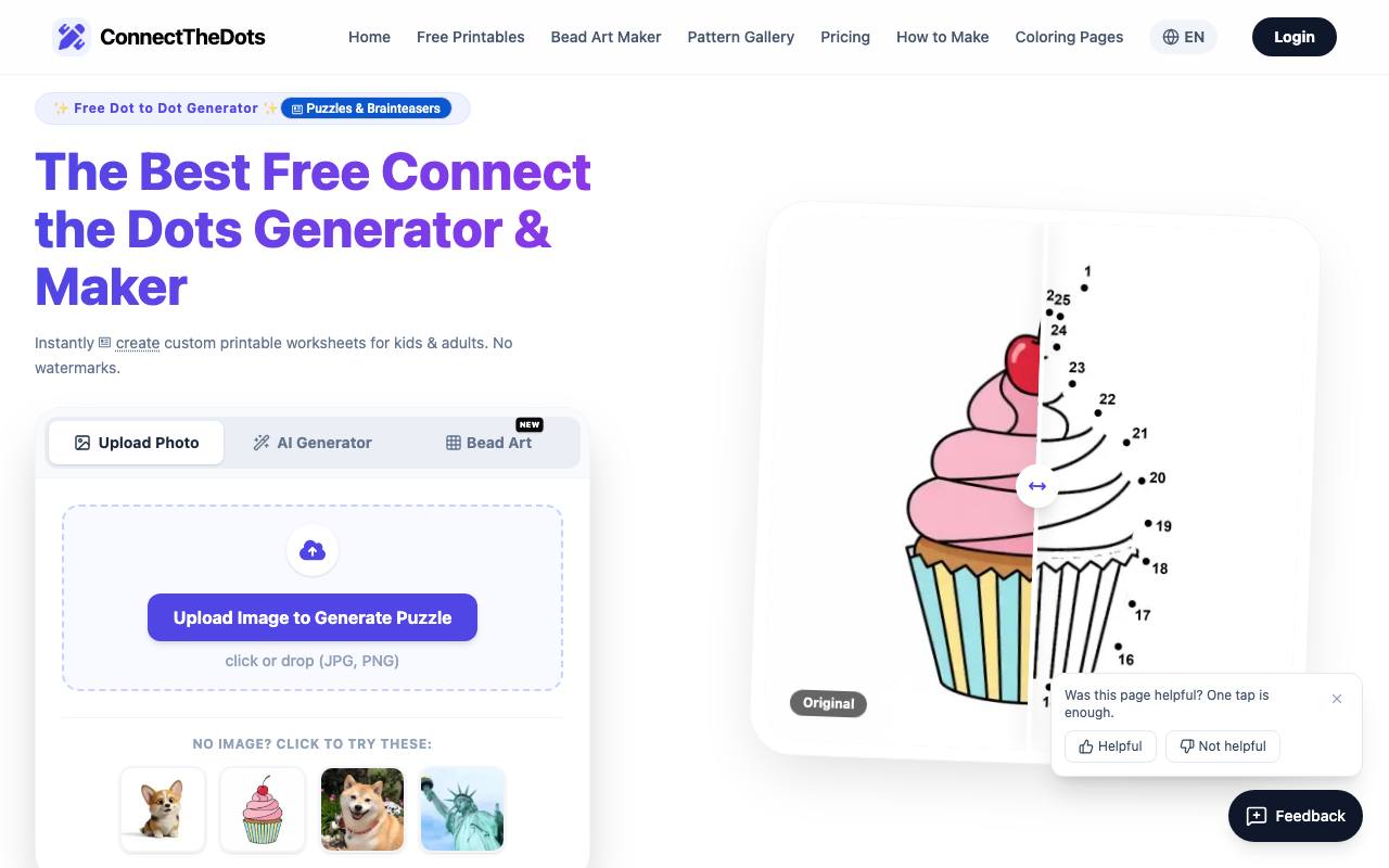 Connect the Dots Printable screenshot