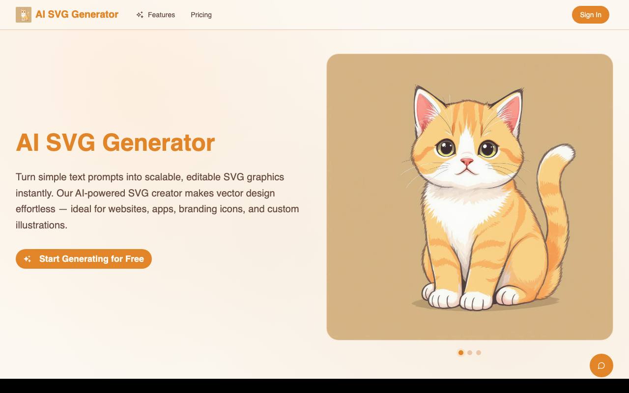 AI SVG Generator screenshot