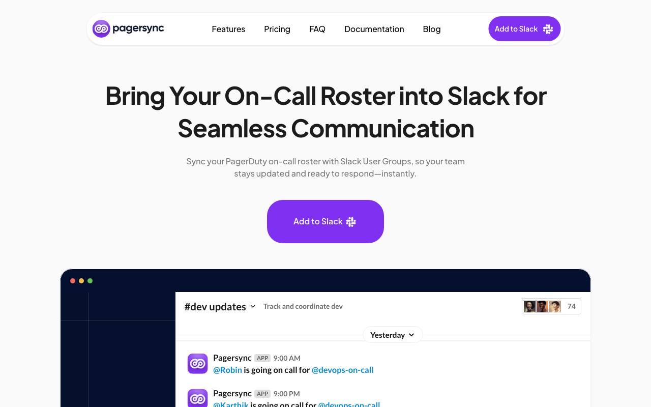 PagerSync screenshot