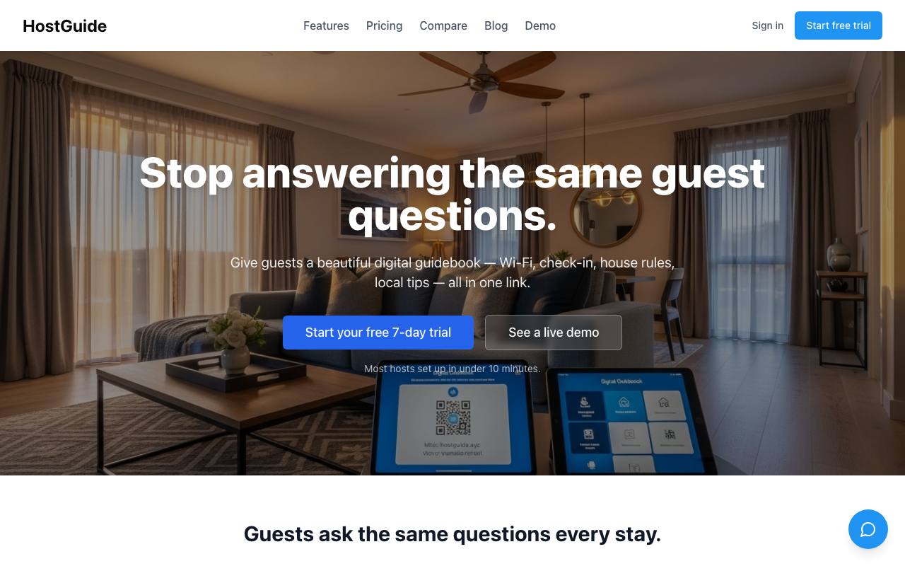 Hostguide screenshot