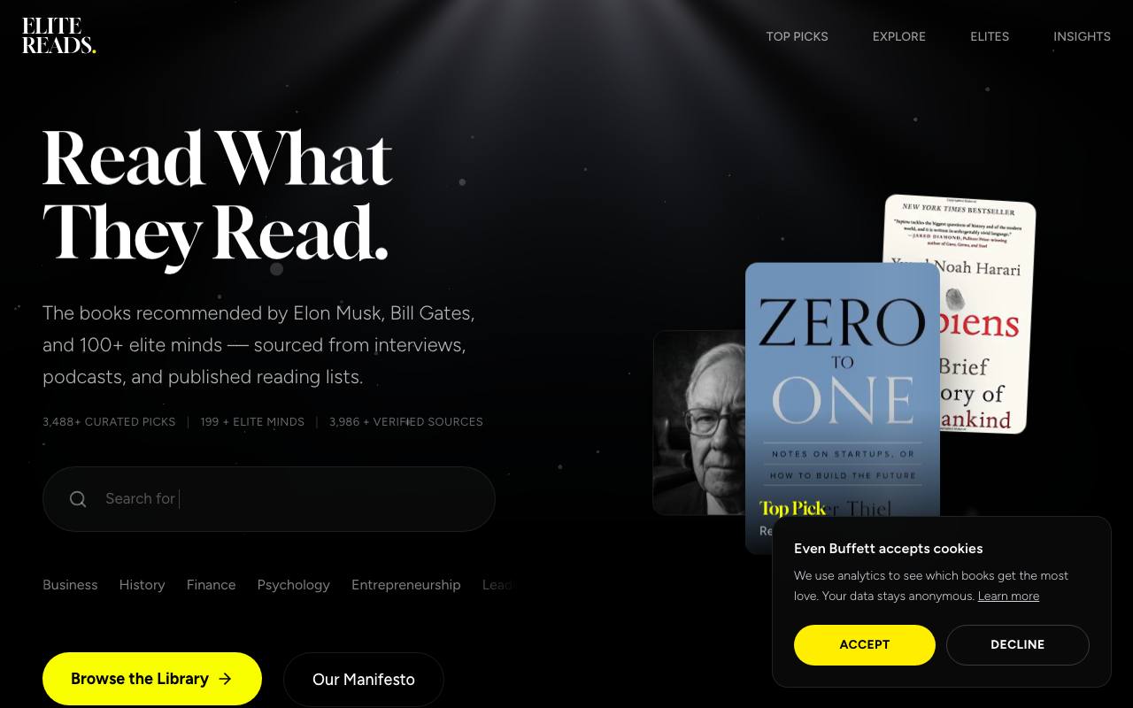 EliteReads screenshot