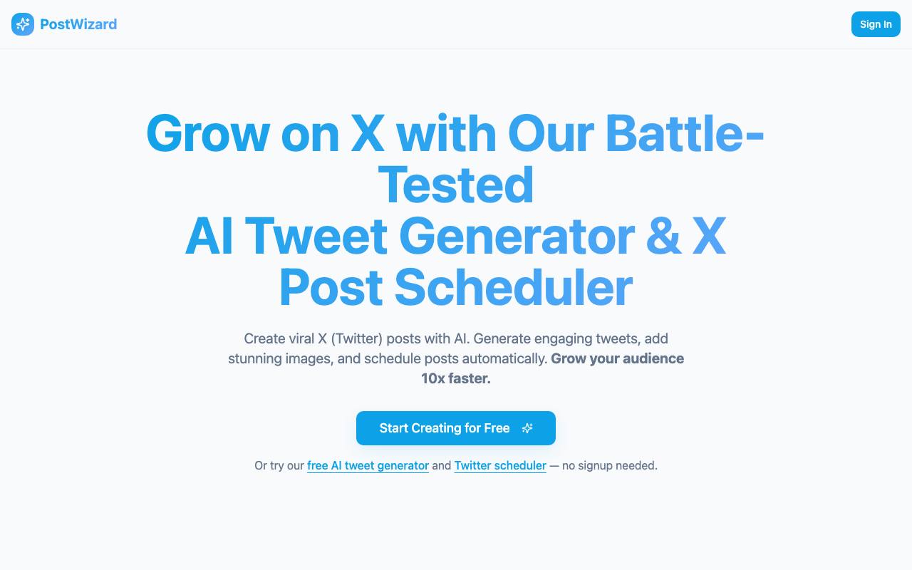 PostWizard screenshot