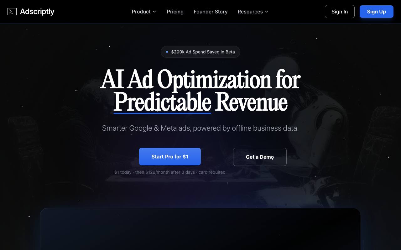 Adscriptly screenshot