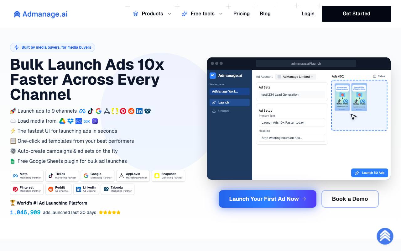 Admanage AI screenshot