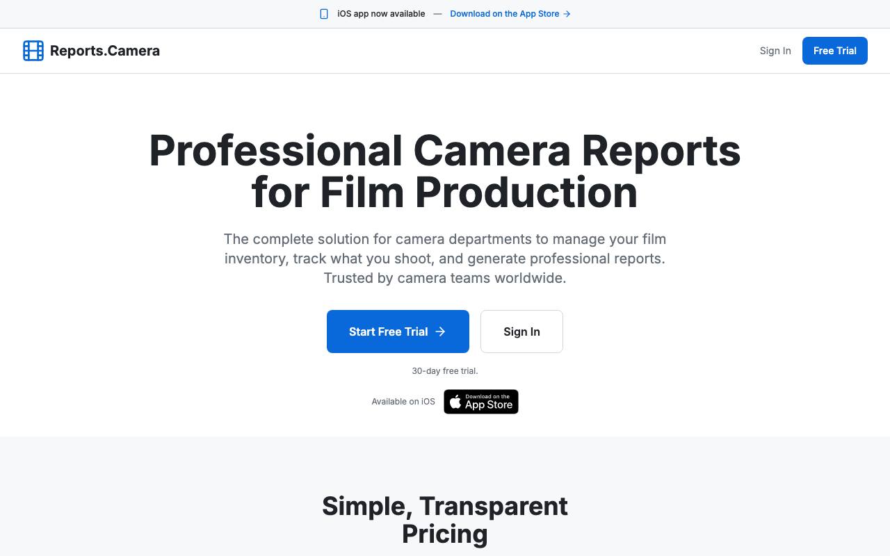 Reports.Camera screenshot
