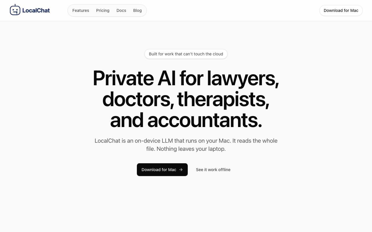 LocalChat.app screenshot
