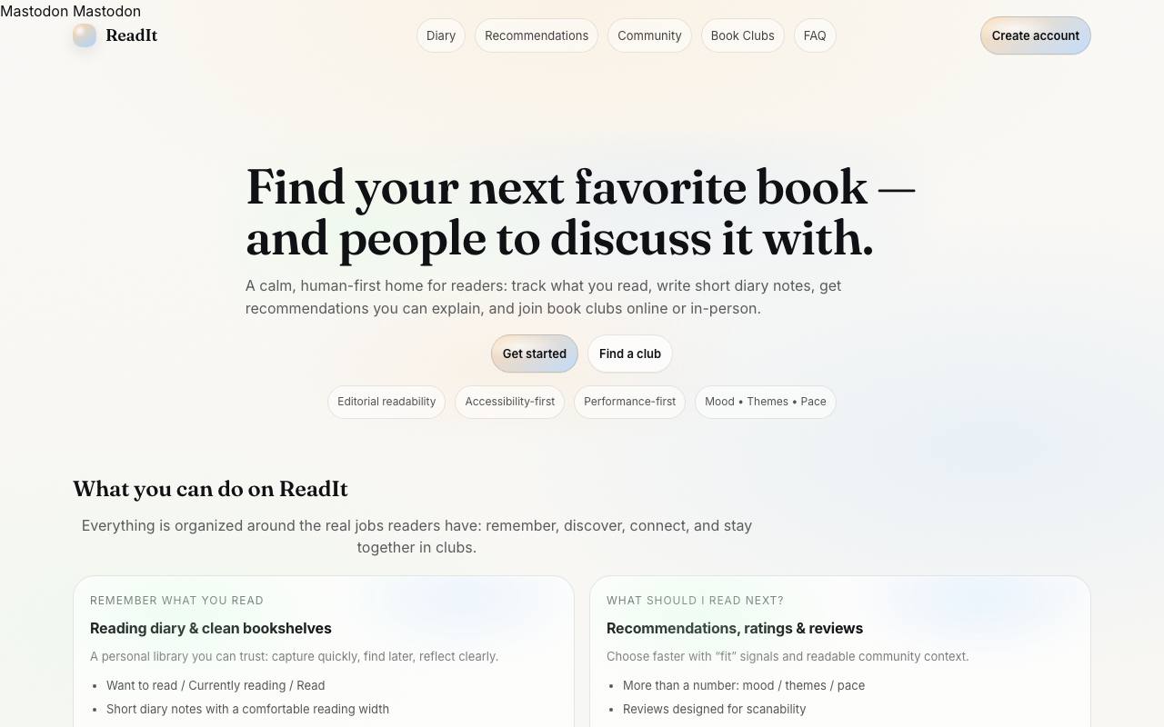 Readit Club screenshot