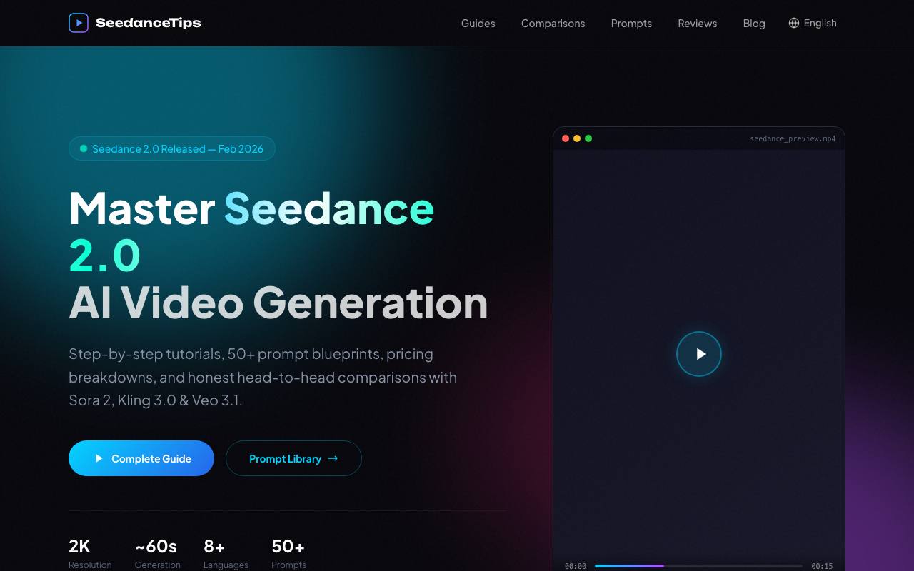SeedanceTips screenshot