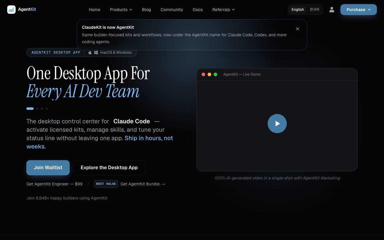 ClaudeKit screenshot