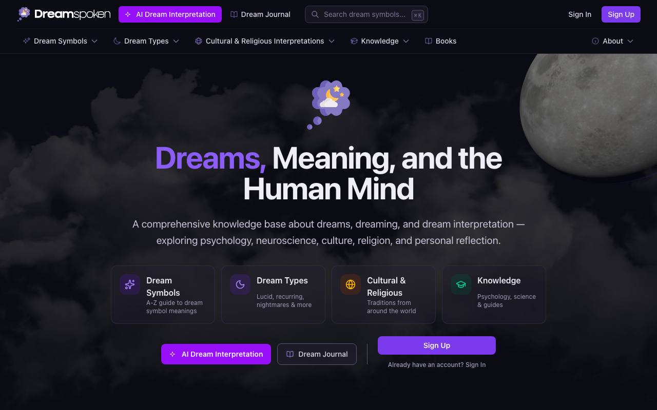 Dreamspoken screenshot