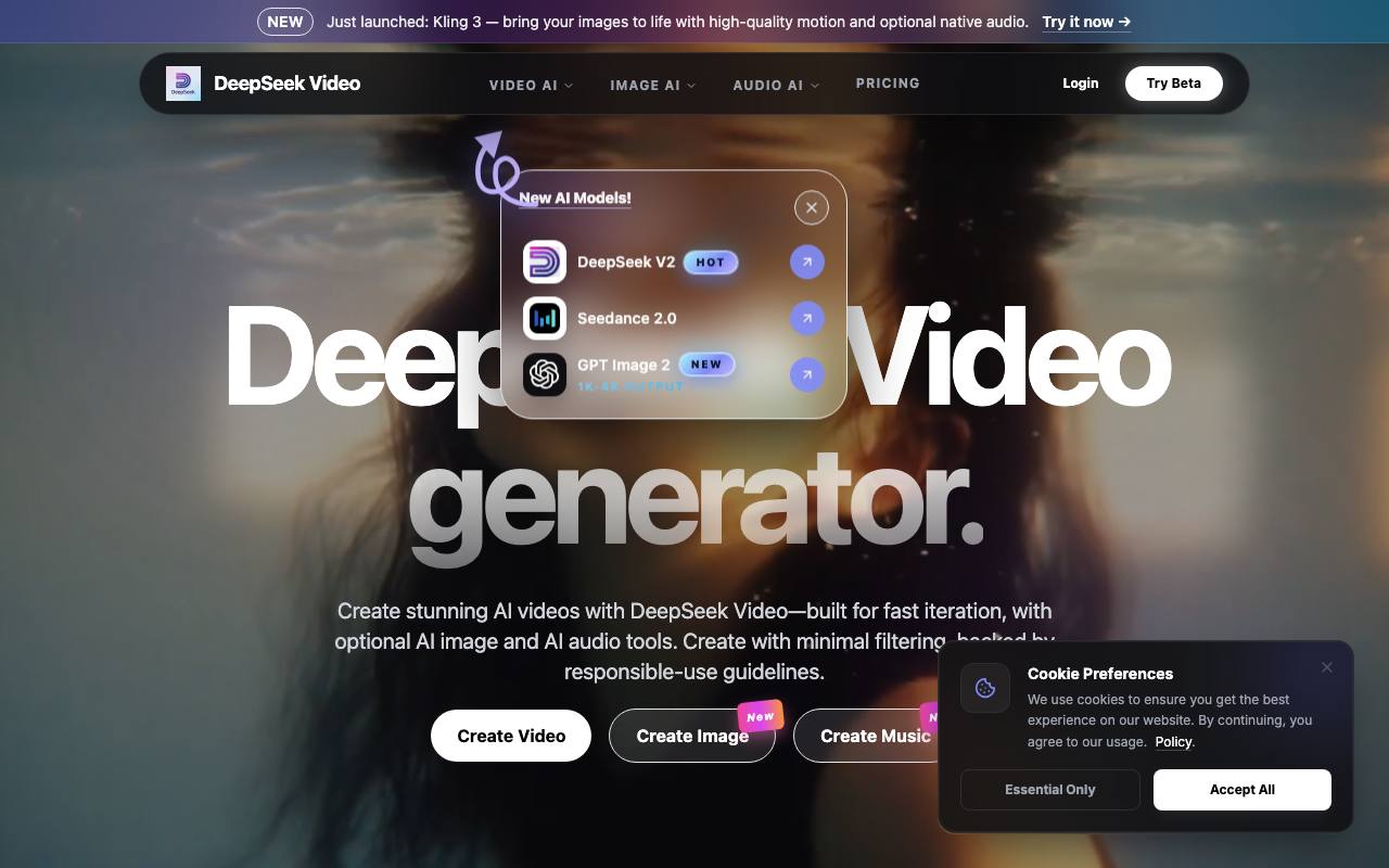 DeepSeek Video screenshot