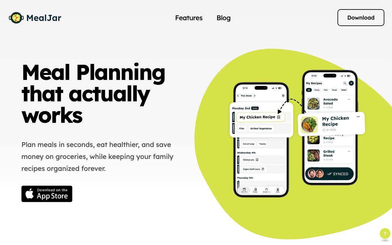 MealJar screenshot