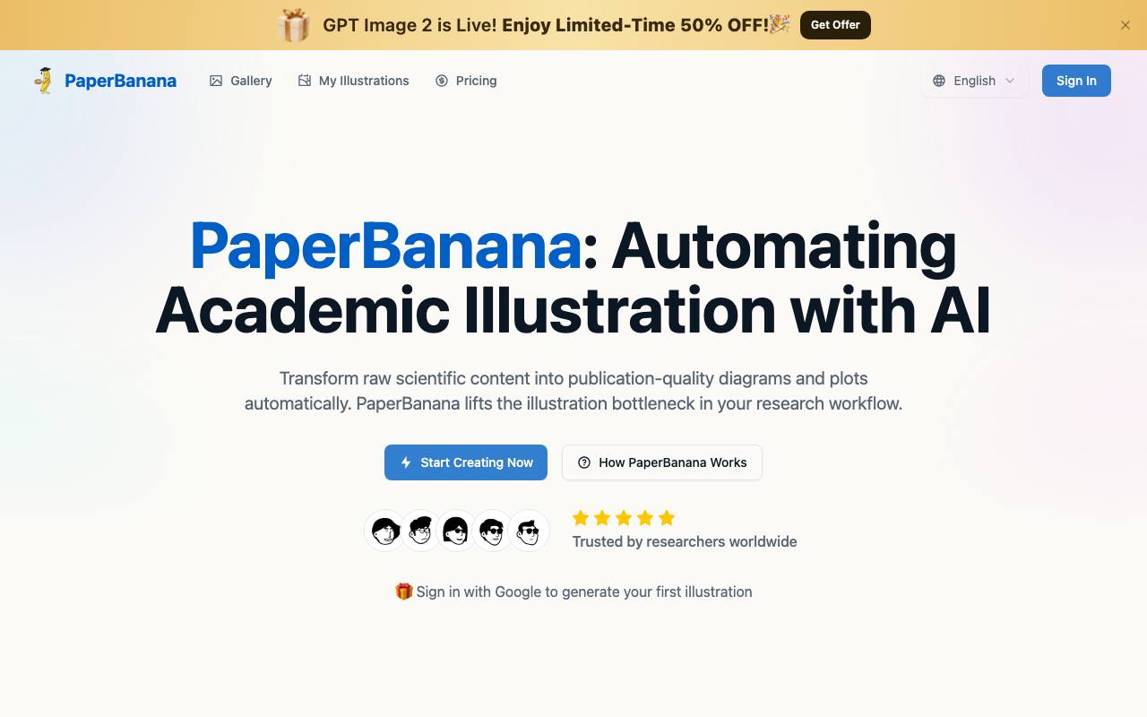 PaperBanana: Automating Academic Illustration with AI screenshot