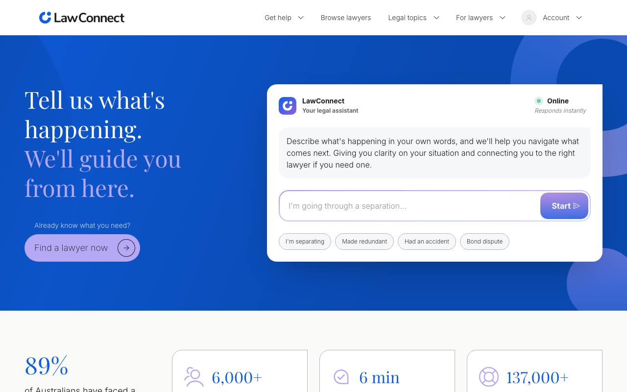 LawConnect screenshot