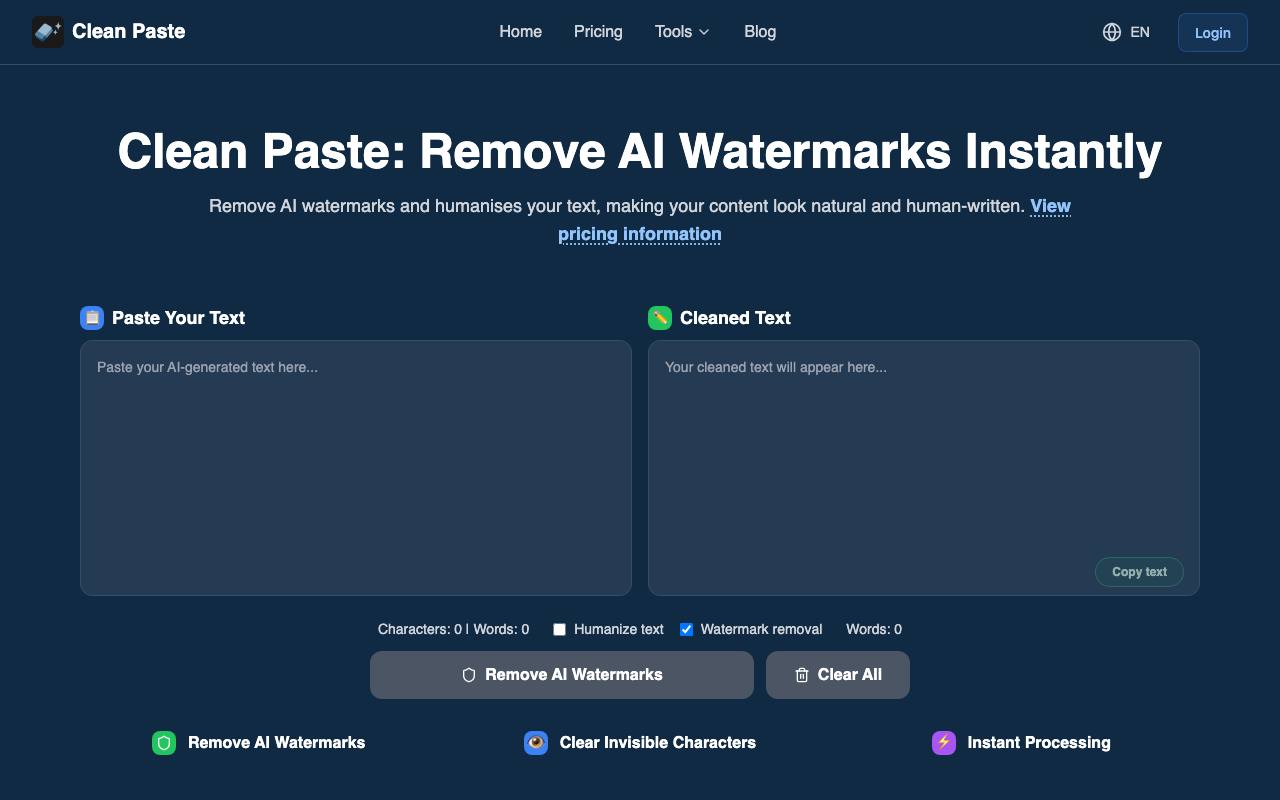 Clean Paste screenshot