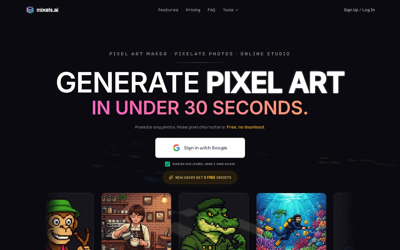 Mixels.ai screenshot