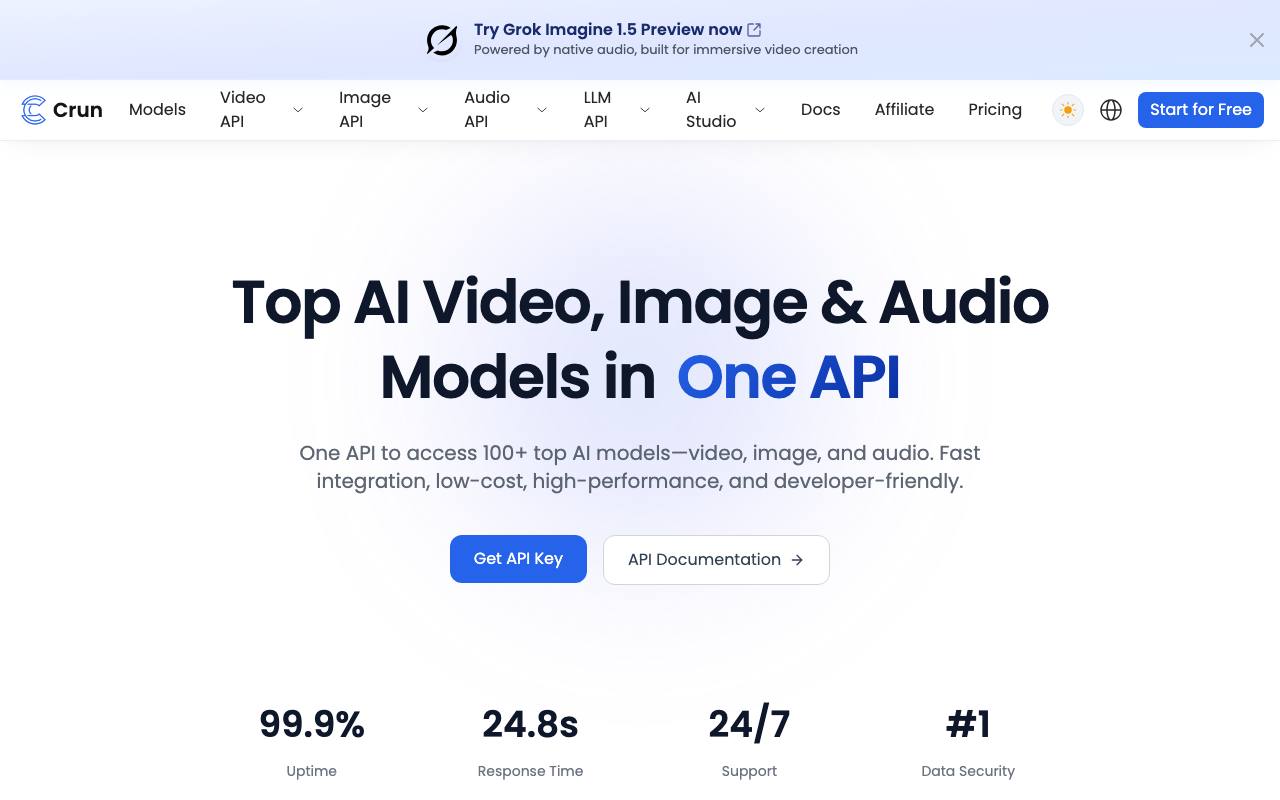 Crun.ai API screenshot