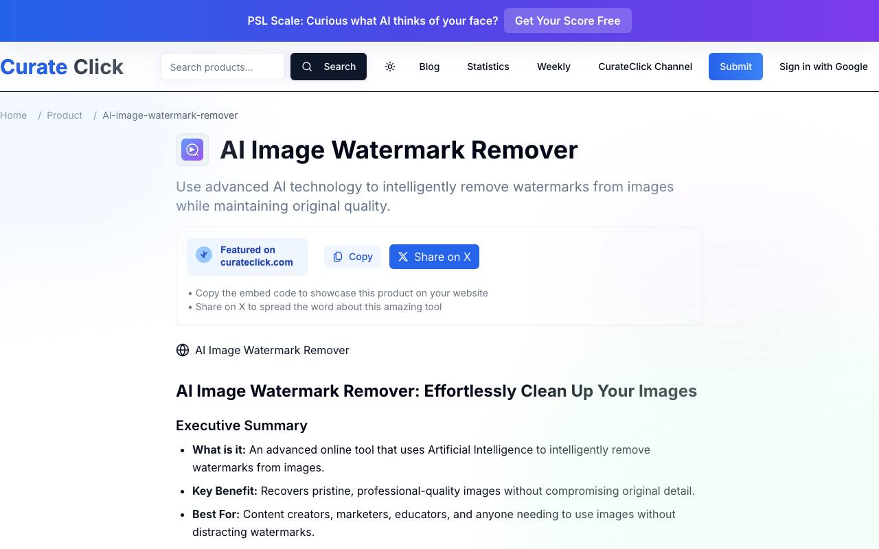 Image Watermark Remover screenshot