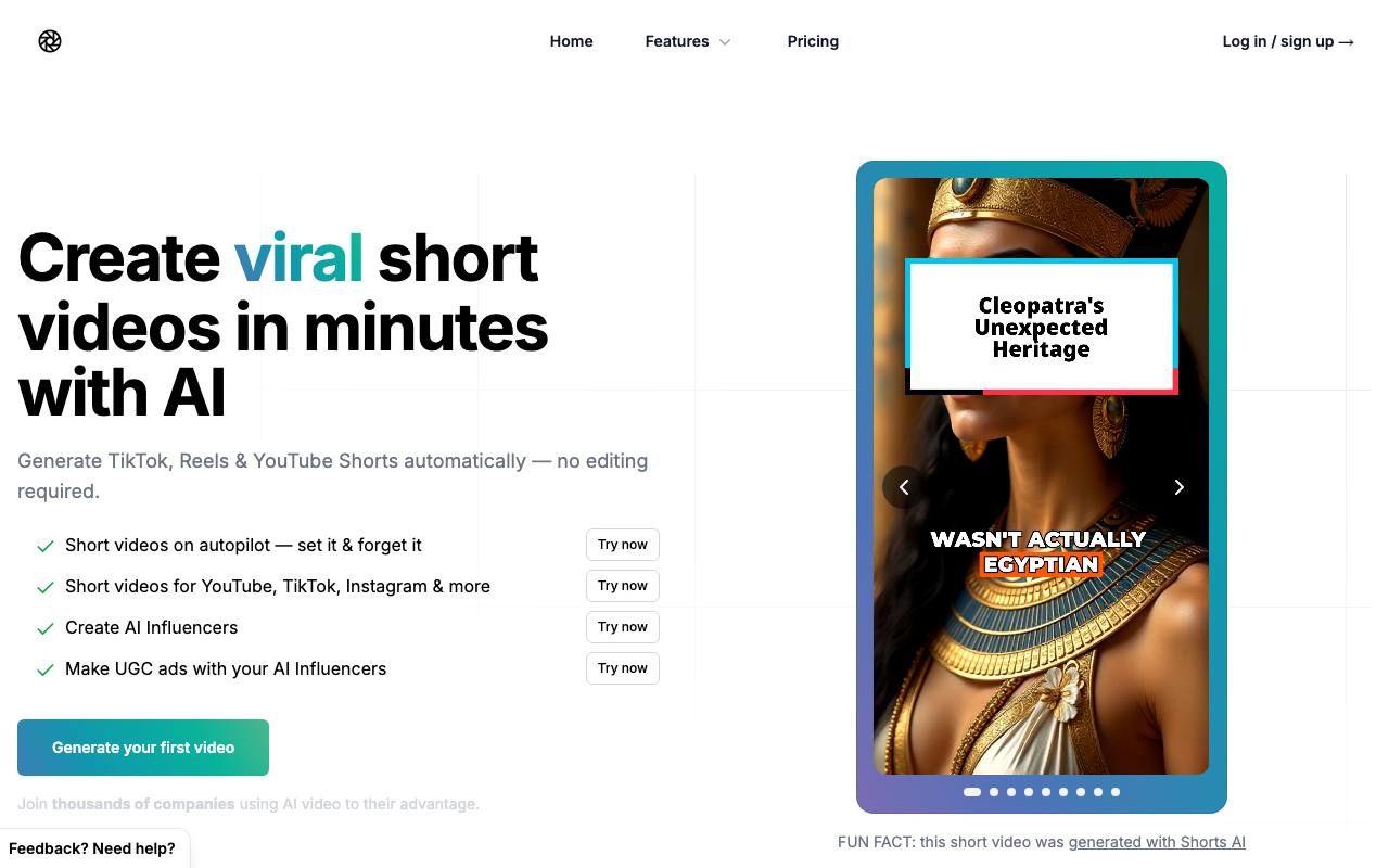 ShortsAi screenshot