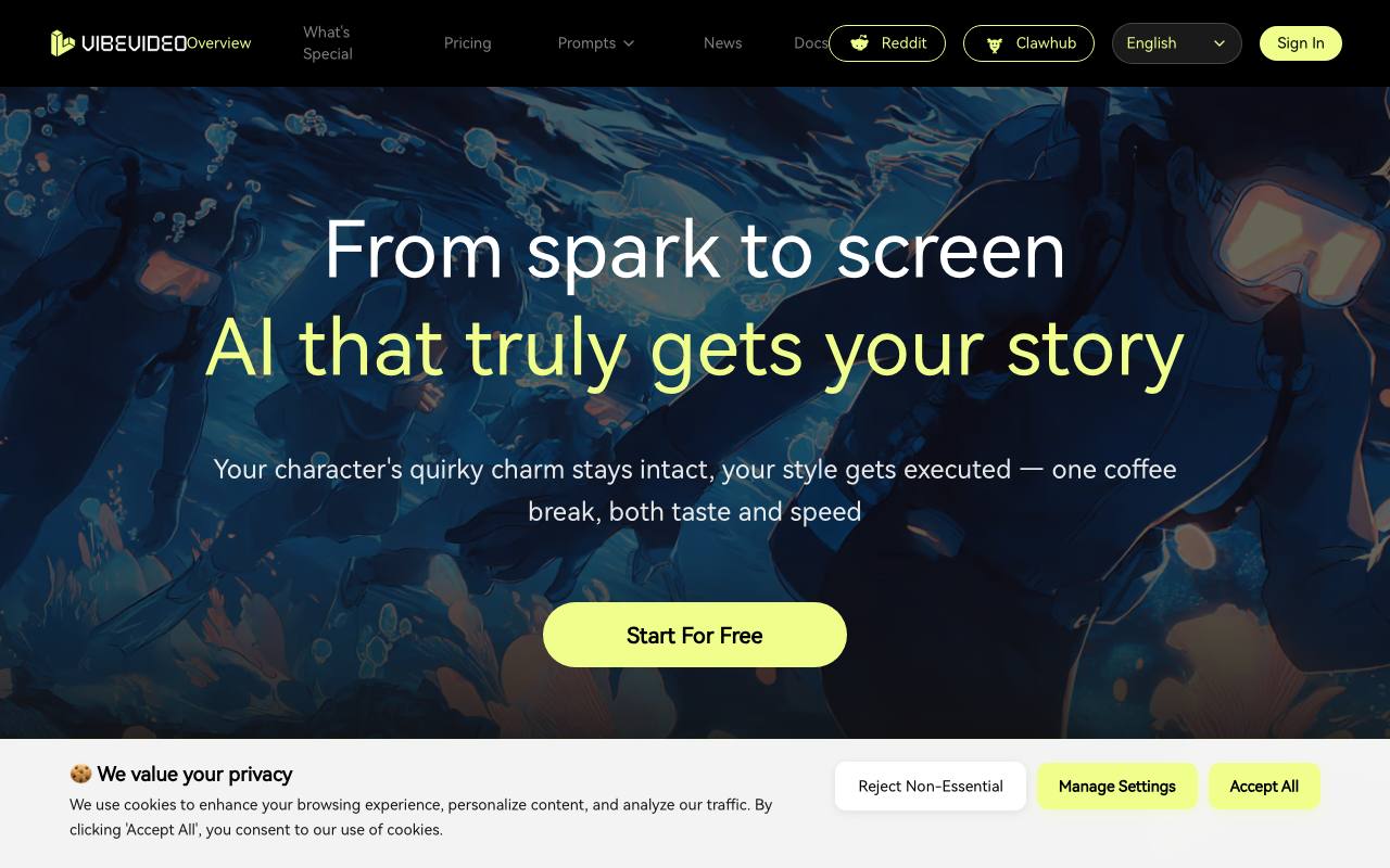 VibeVideo IO screenshot