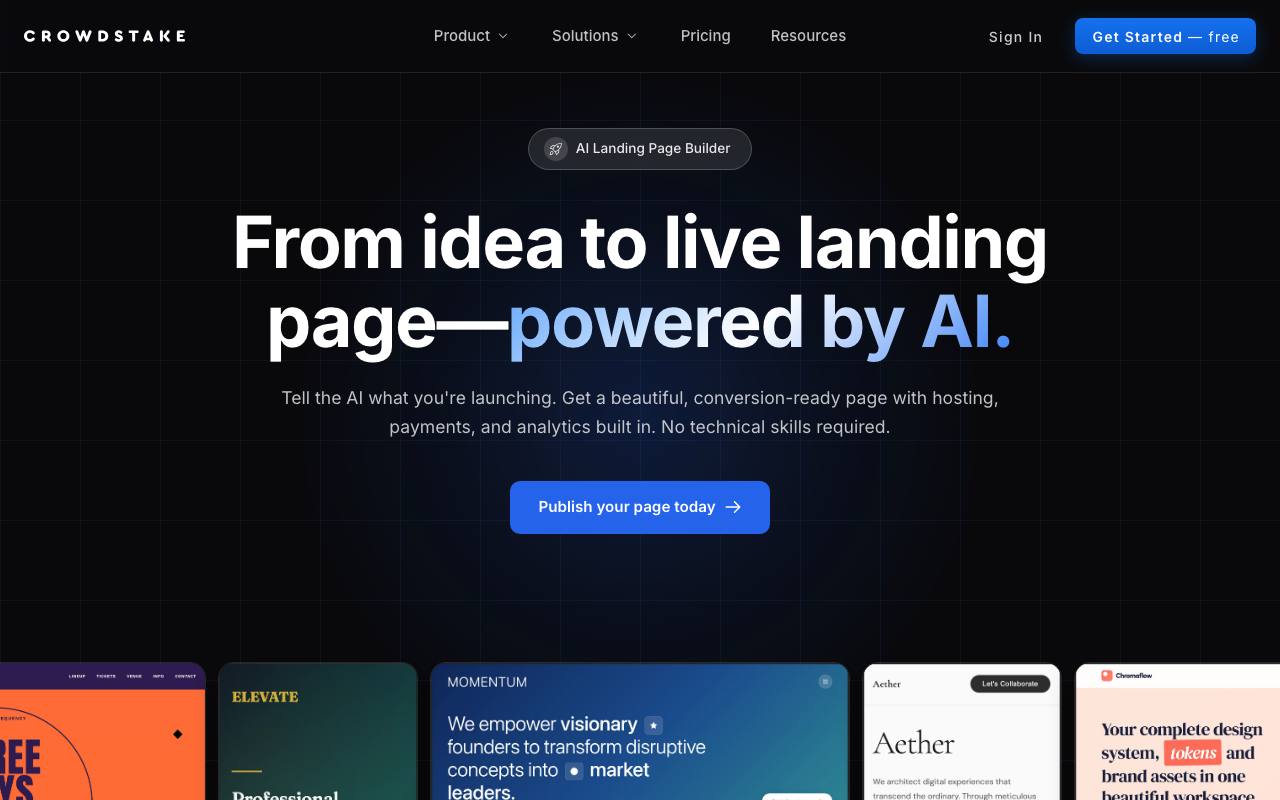 Crowdstake AI screenshot