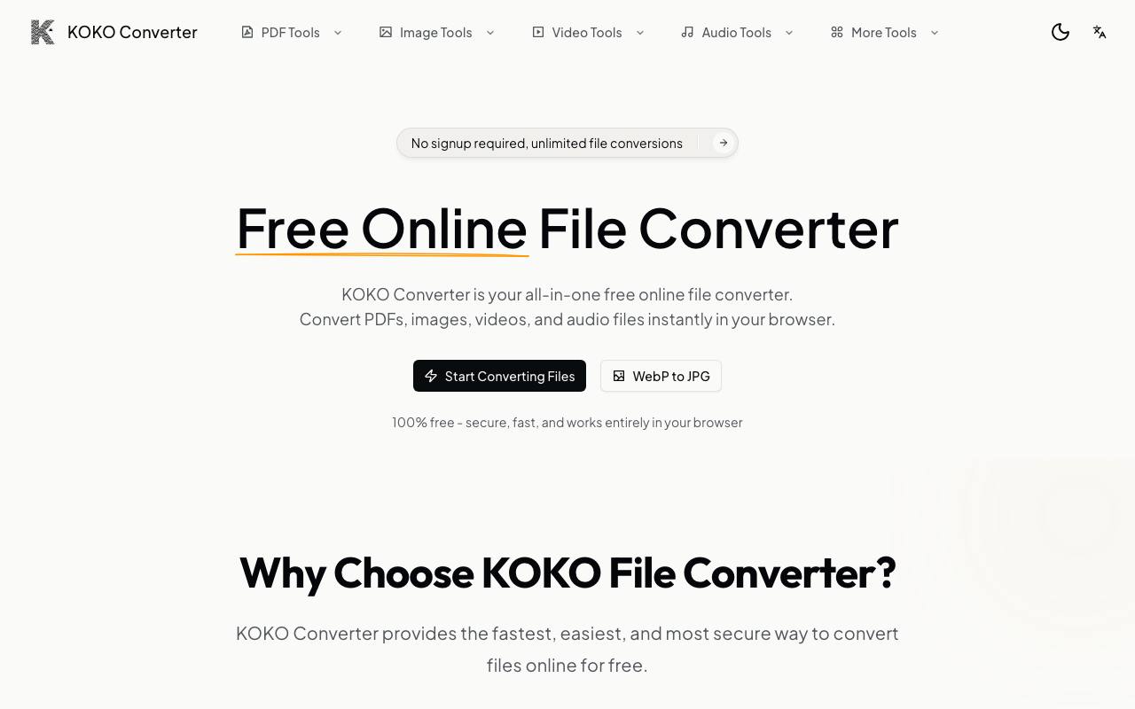 KOKOConverter screenshot