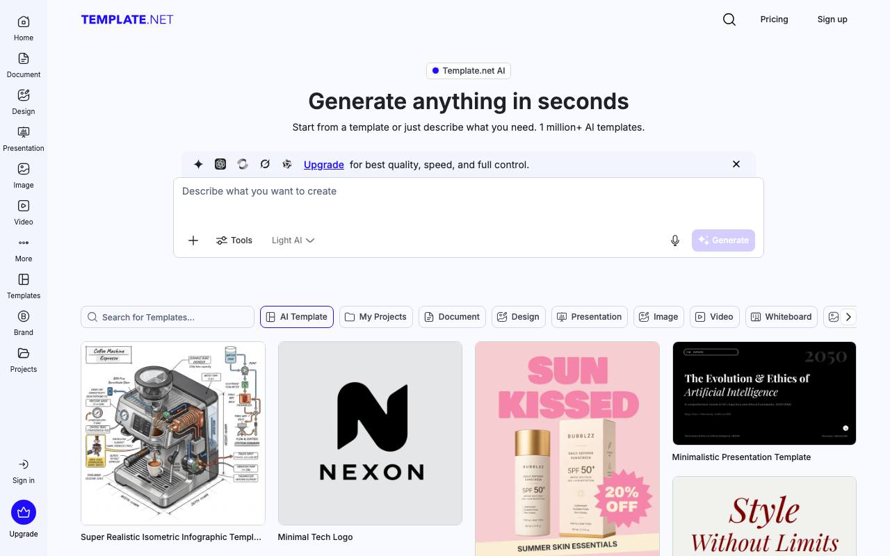 template.net screenshot
