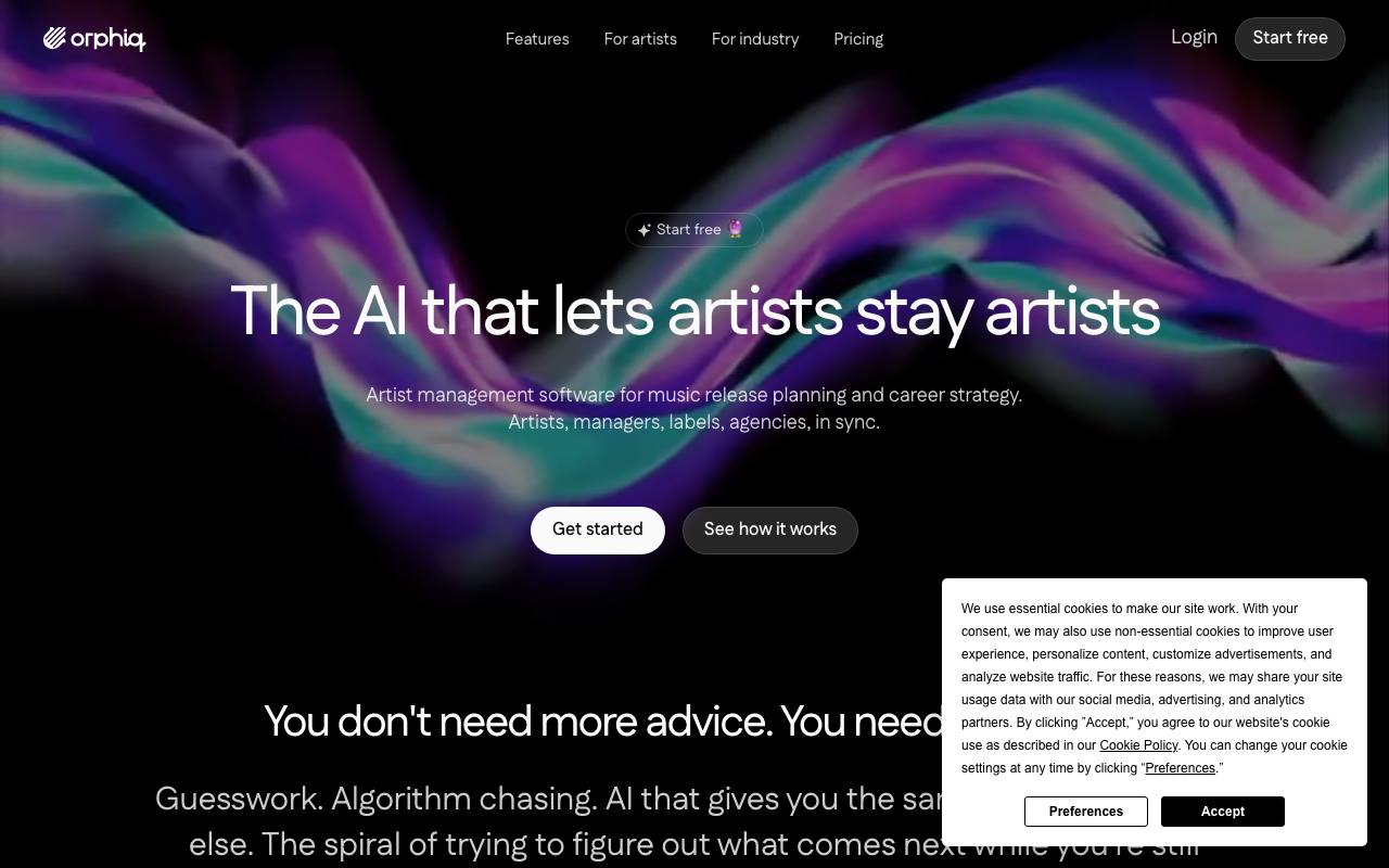 Orphiq screenshot
