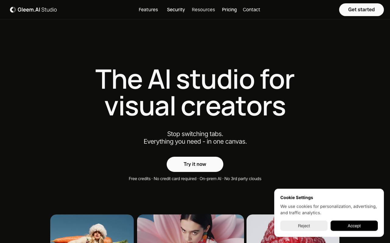 Gleem.AI Studio screenshot