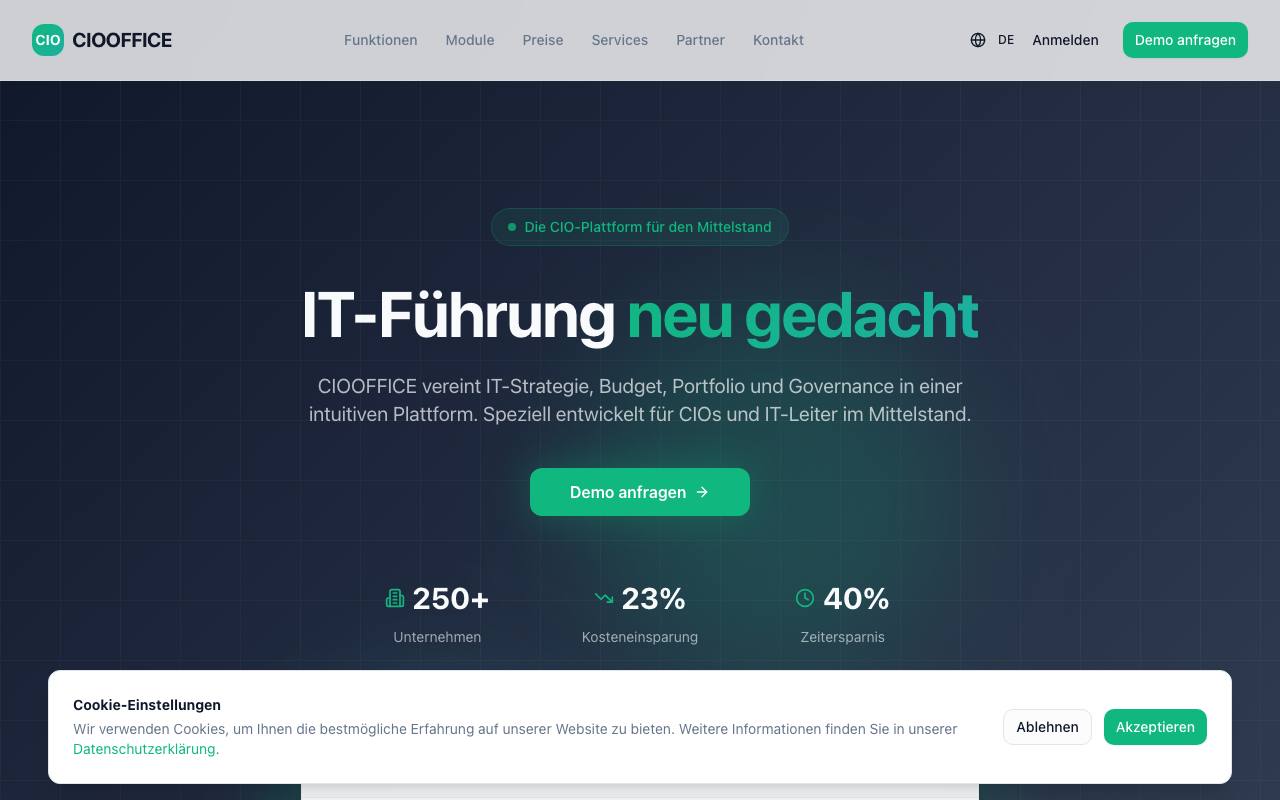 CIOOffice: the CIO-Software screenshot