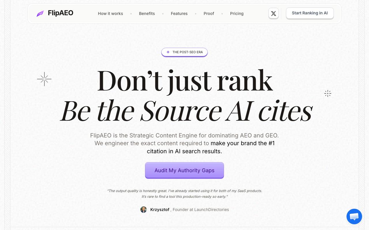 FlipAEO screenshot